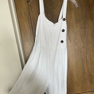 White summer jumpsuit
